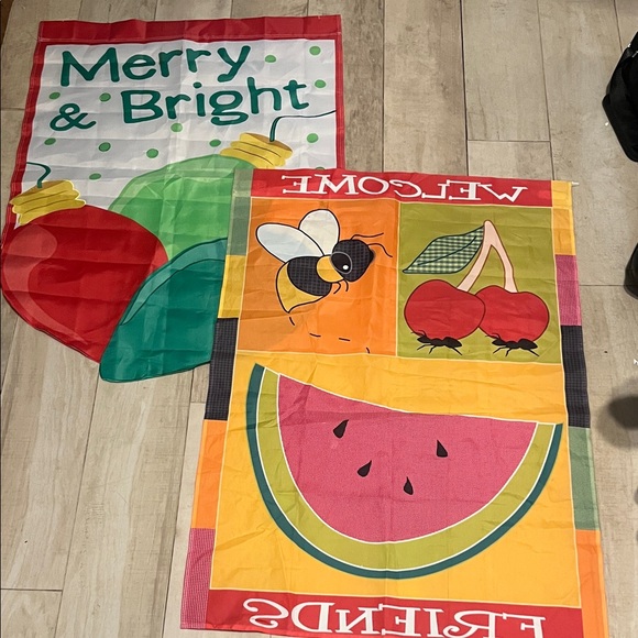 Other - Colorful Christmas Holiday and Summer Garden Flags